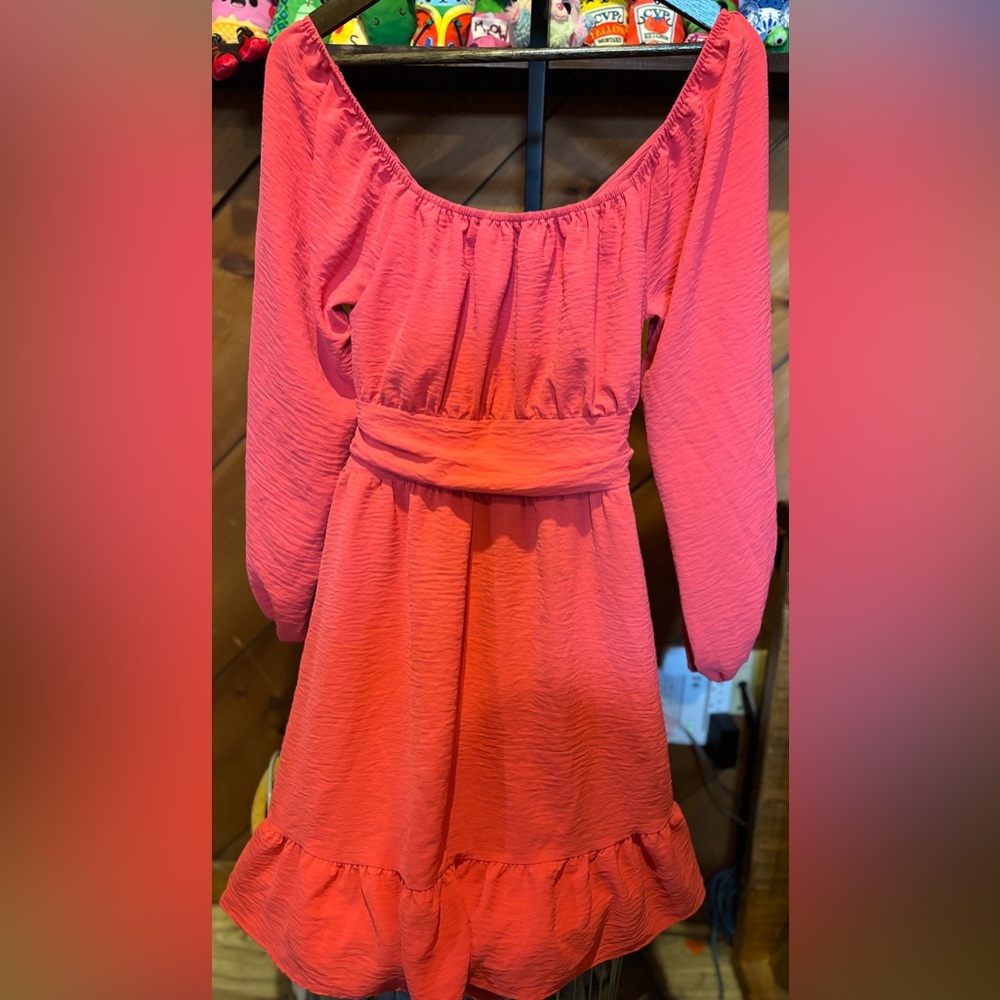 Elegant Coral Dress